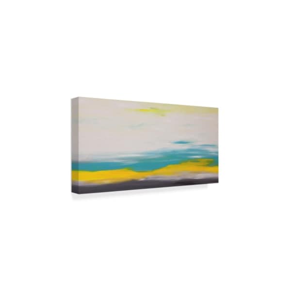 Hilary Winfield 'Sunrise Yellow White' Canvas Art,16x32